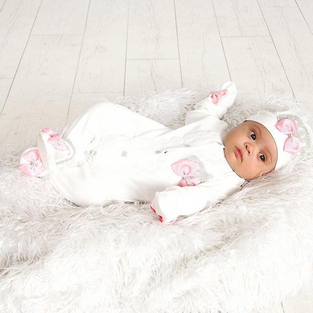 Angel Wings Jewels Set (Pink) - Newborn Set - Itty Bitty Toes