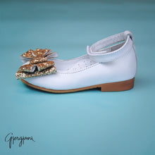 Alba 75 (White & Gold) - Shoes - Itty Bitty Toes