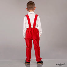 Connor Suspenders Set (Velvet Red)