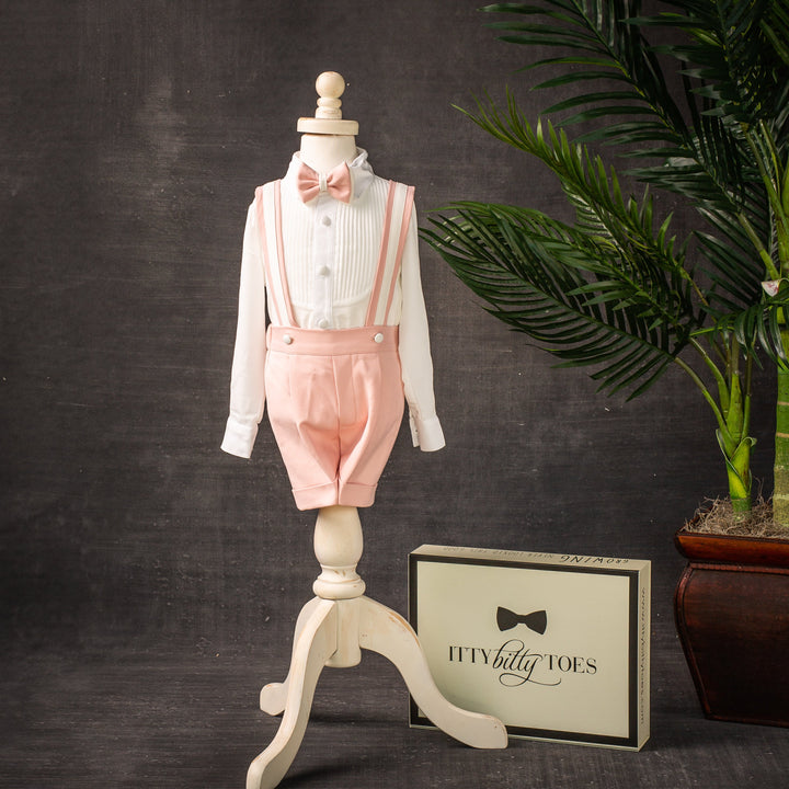 Charlie Shorts Set (Blush) - Couture - Itty Bitty Toes