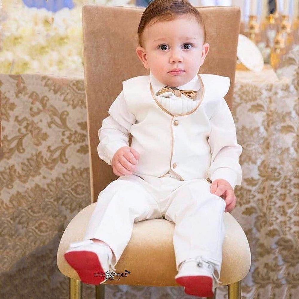 William Vest Set (Gold) - Couture - Itty Bitty Toes