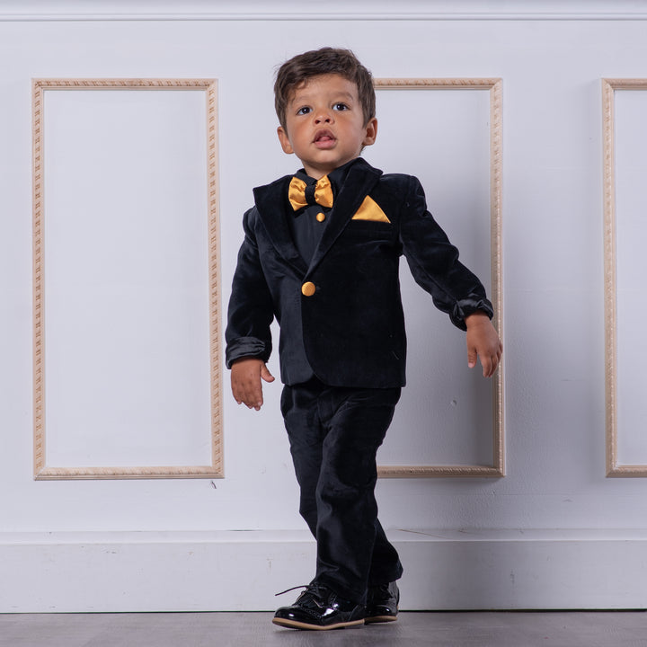 Alex Suit (Velvet Black) - Couture - Itty Bitty Toes