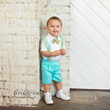 Christiano Shorts Set (Mint & Gold) - Couture - Itty Bitty Toes
