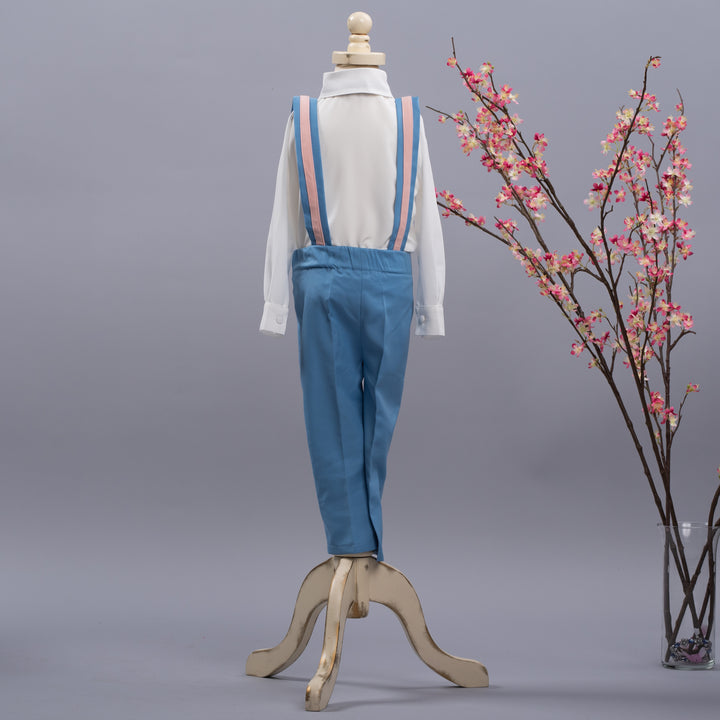 Christiano Suspenders Set (Blue & Pink)