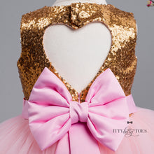 Princess Kate Dress (Gold & Pink)