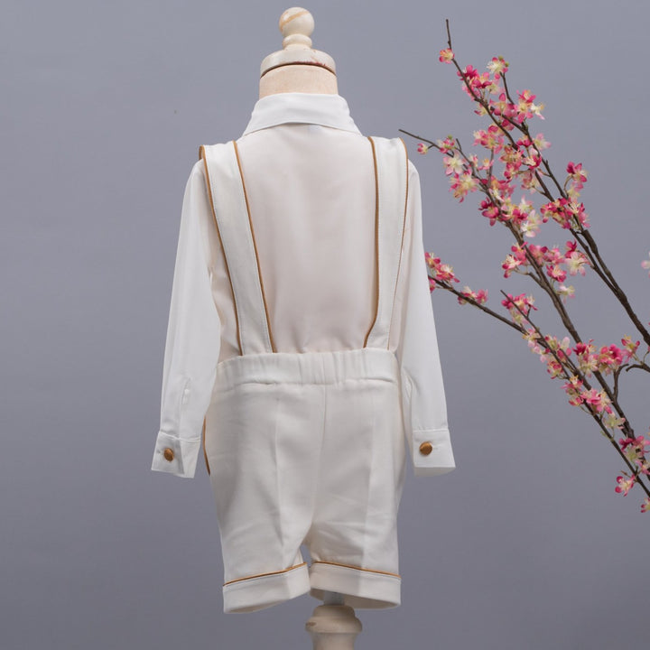 Charlie Shorts Set (White & Gold)