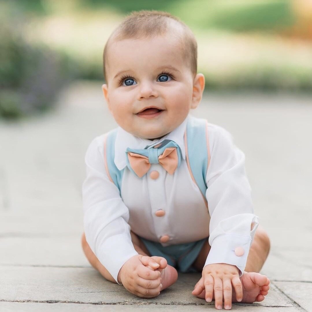 Charlie Shorts Set (Mint & Blush) - Couture - Itty Bitty Toes