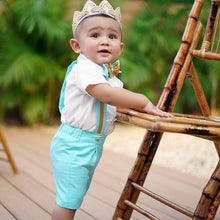 Christiano Shorts Set (Mint & Gold) - Couture - Itty Bitty Toes