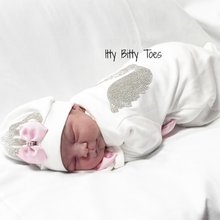 Angel Wings Jewels Set (Pink) - Newborn Set - Itty Bitty Toes