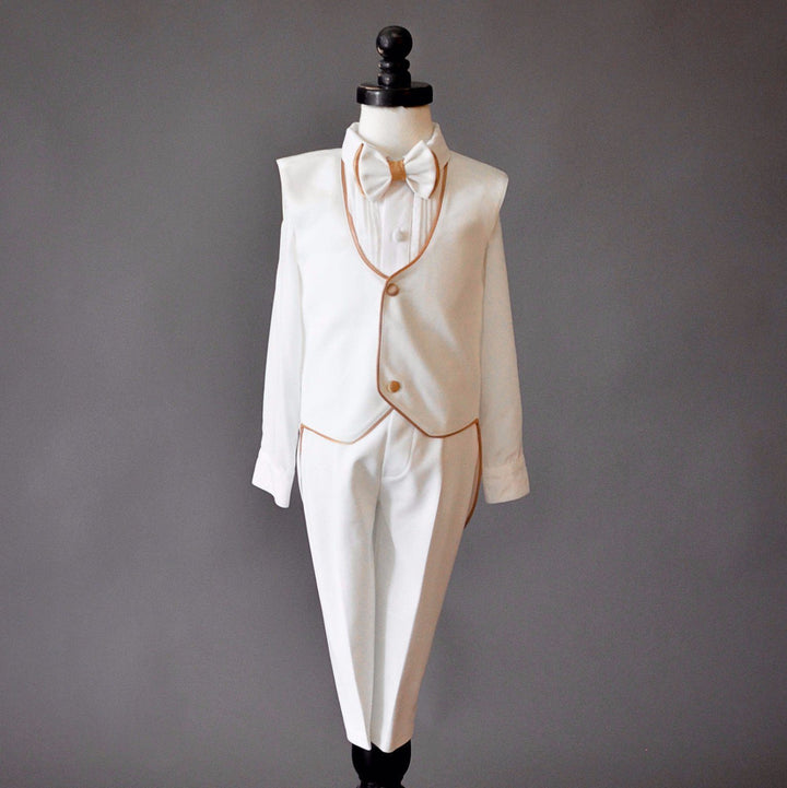 William Vest Set (Gold) - Couture - Itty Bitty Toes