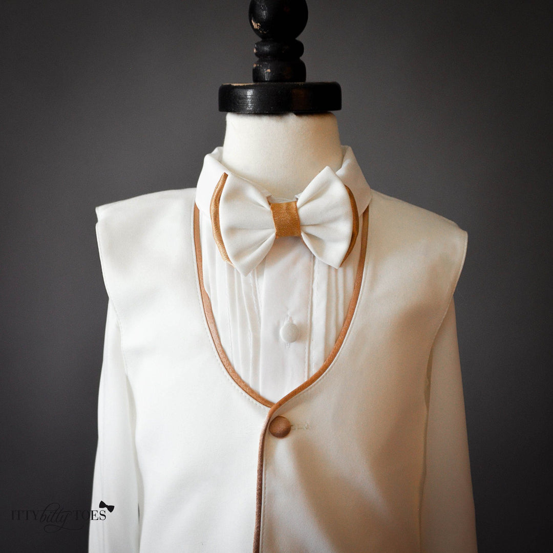 William Vest Set (Gold) - Couture - Itty Bitty Toes