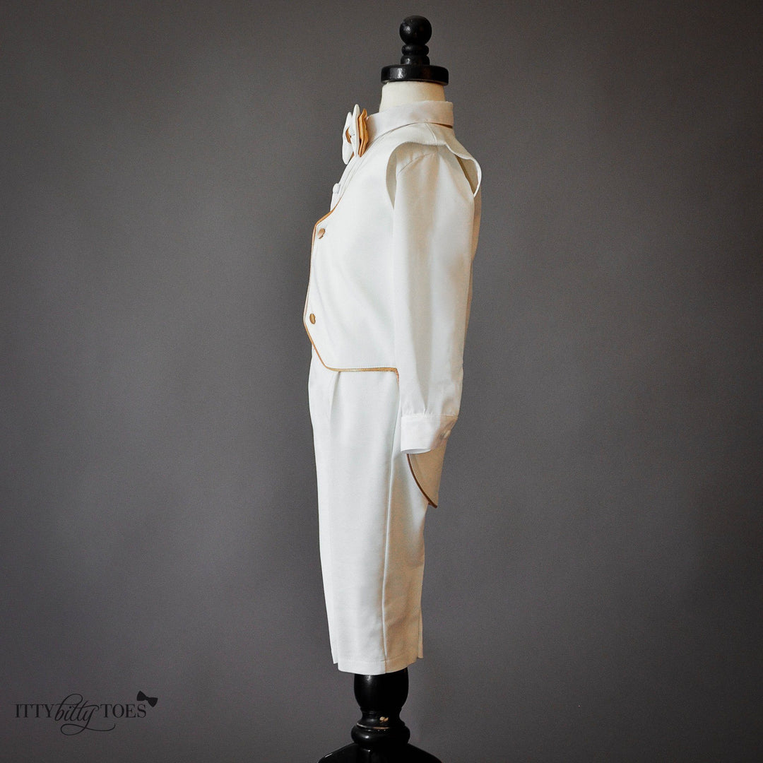 William Vest Set (Gold) - Couture - Itty Bitty Toes