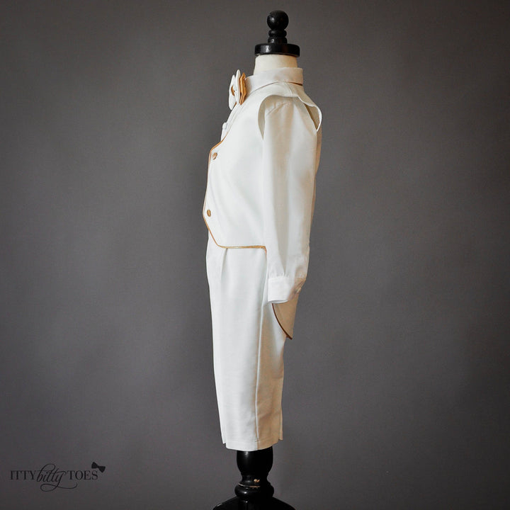 William Vest Set (Gold) - Couture - Itty Bitty Toes