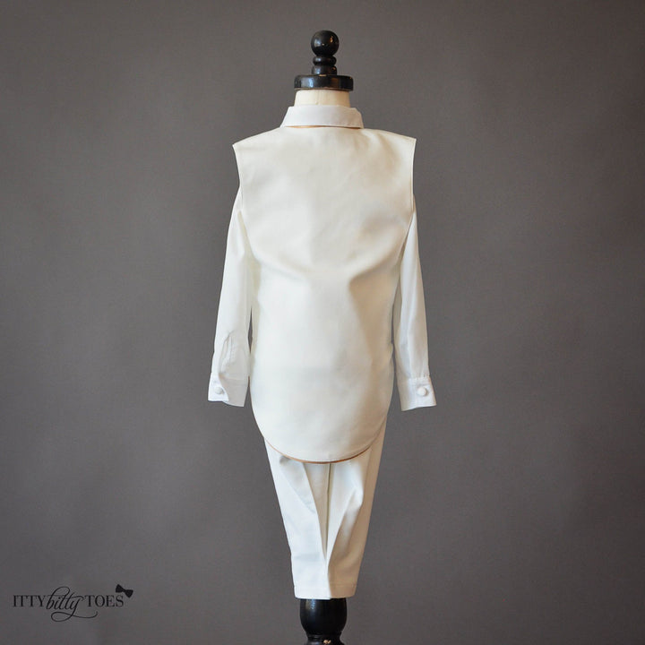 William Vest Set (Gold) - Couture - Itty Bitty Toes