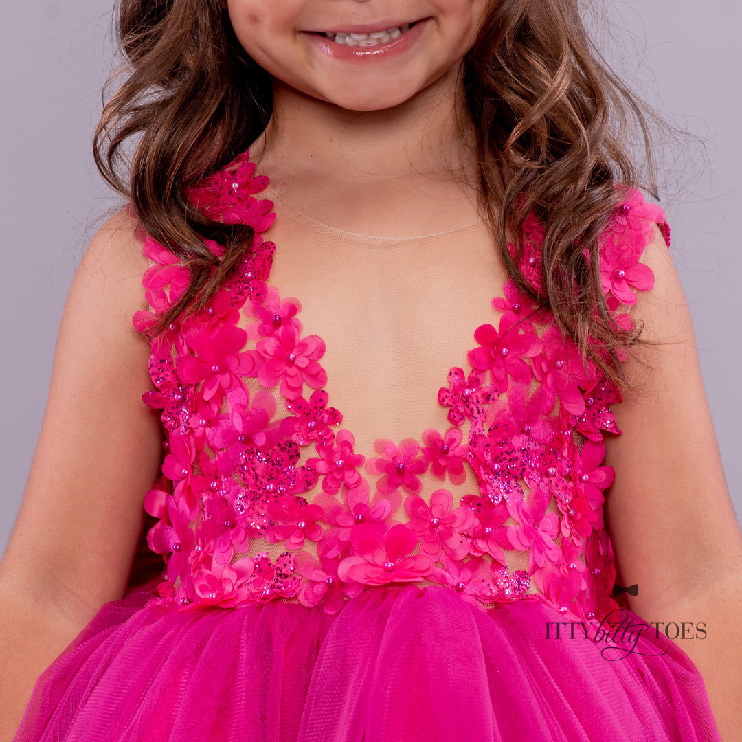 Stormi Dress (Fuchsia)