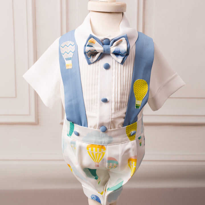 Hot Air Balloon Suspender Set - Couture - Itty Bitty Toes
