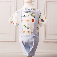 Up and Away Airplane Suspender Set - Couture - Itty Bitty Toes