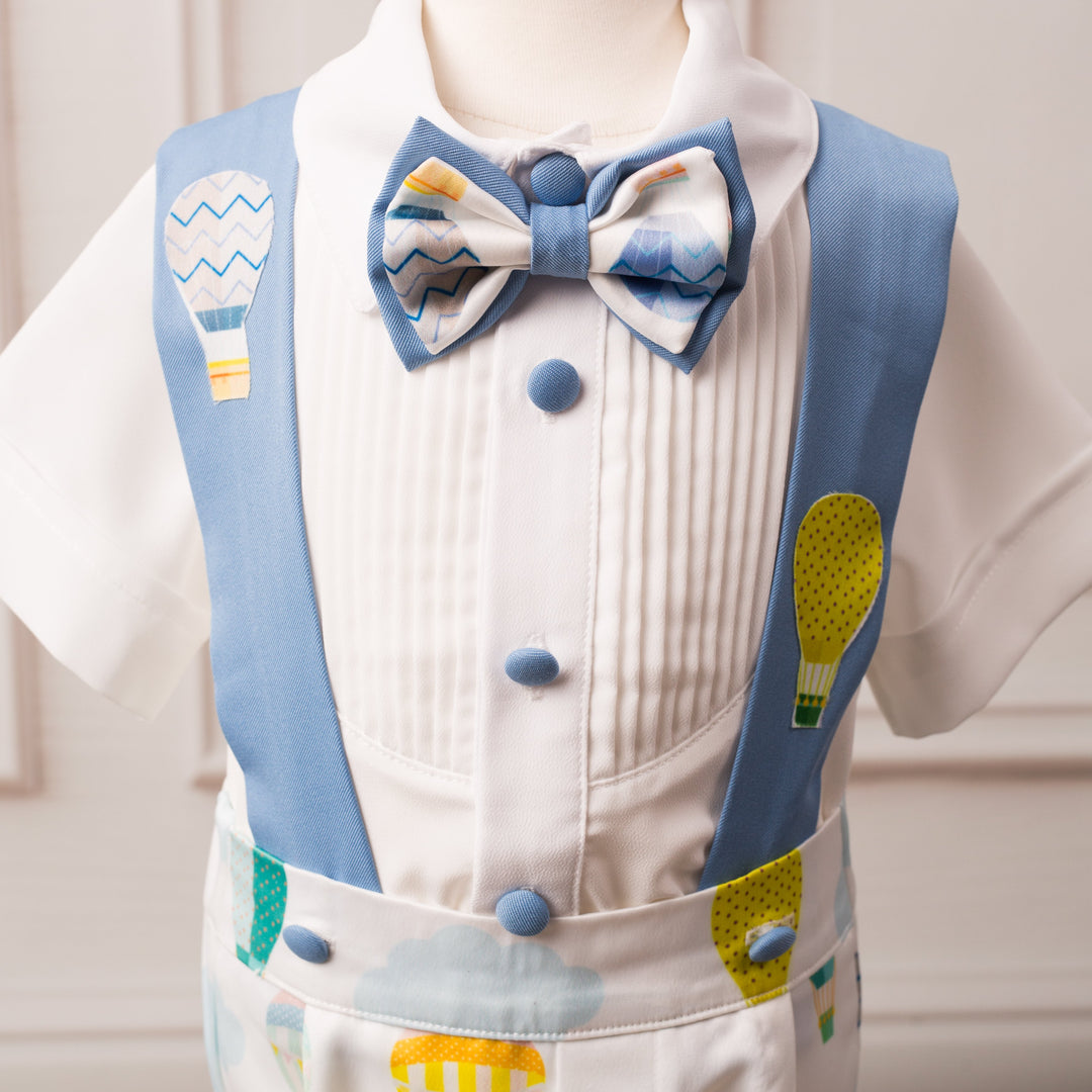 Hot Air Balloon Suspender Set - Couture - Itty Bitty Toes