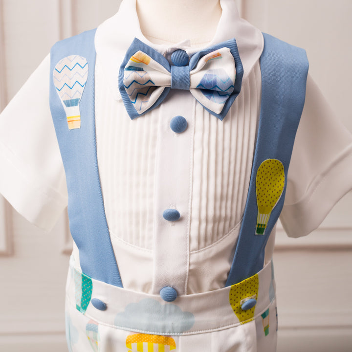 Hot Air Balloon Suspender Set - Couture - Itty Bitty Toes