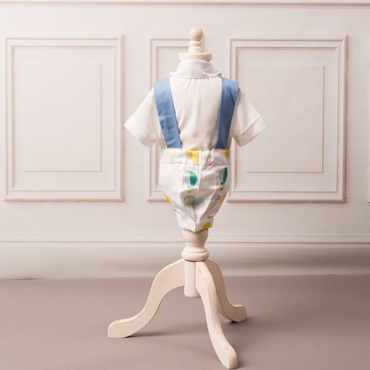 Hot Air Balloon Suspender Set - Couture - Itty Bitty Toes