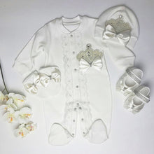 Crown Jewels Set (White) - Newborn Set - Itty Bitty Toes