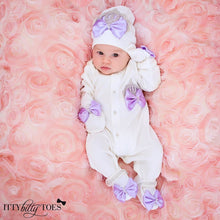 Crown Jewels Set (Purple) - Newborn Set - Itty Bitty Toes