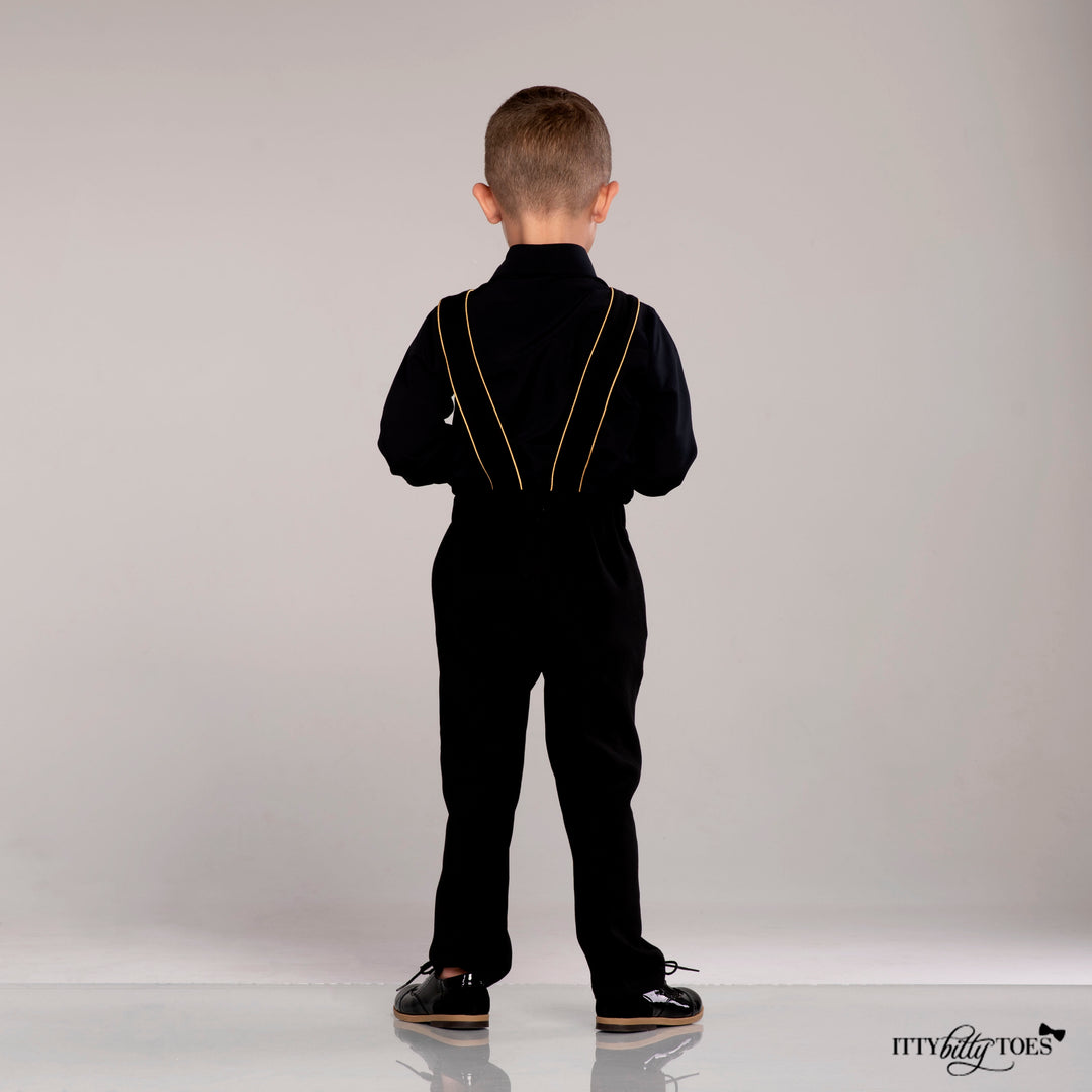 Charlie Pants Set (Black & Gold)