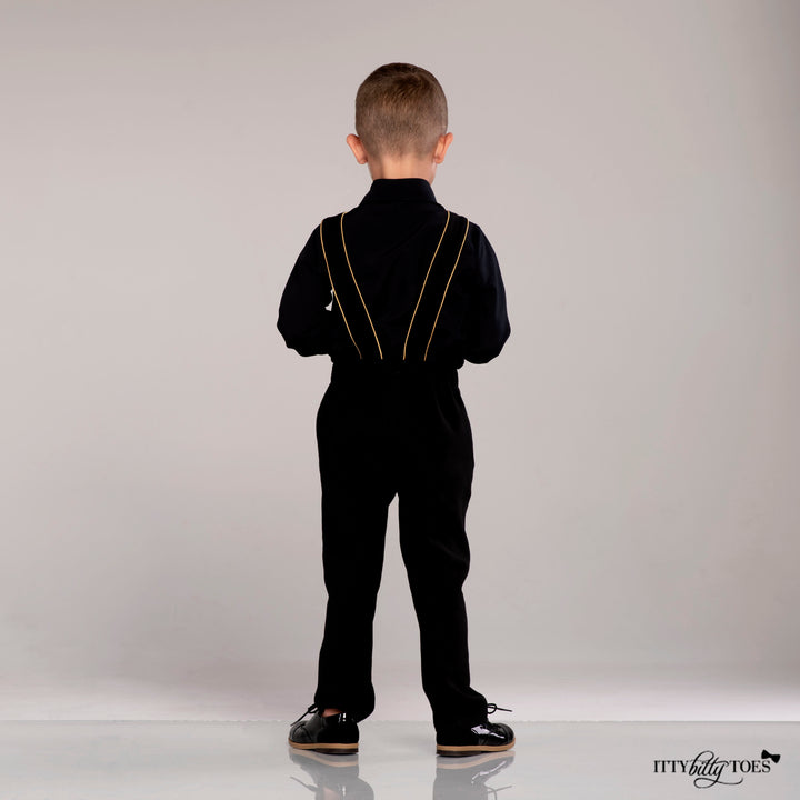 Charlie Pants Set (Black & Gold)