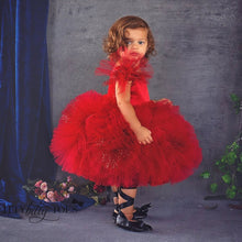 Kloe Dress (Red) - Couture - Itty Bitty Toes