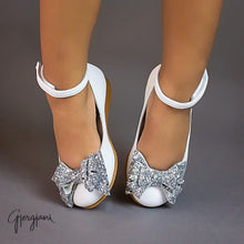 Alba 73 (White & Silver) - Shoes - Itty Bitty Toes