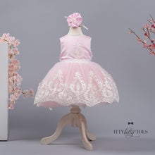 Huda Dress (Pink & White)