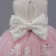 Huda Dress (Pink & White)