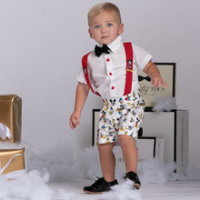 Mickey Mouse Inspired Suspenders Set - Couture - Itty Bitty Toes