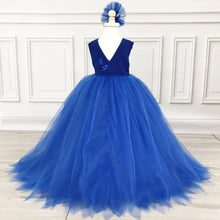 Sasha Dress (Blue) - Couture - Itty Bitty Toes