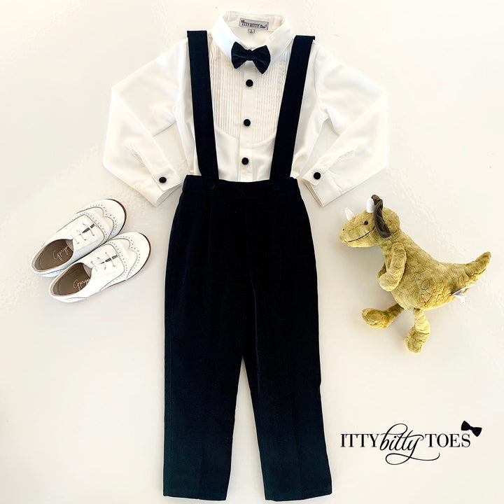 Connor Suspenders Set (Velvet Black)