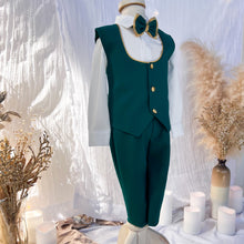 William Vest Set (Emerald & Gold)