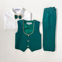 William Vest Set (Emerald & Gold)