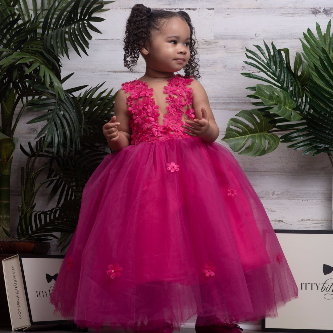 Stormi Dress (Fuchsia)