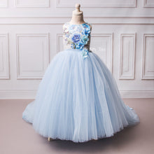 Lili Dress (Blue) - Couture - Itty Bitty Toes