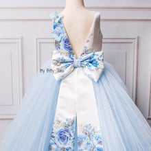 Lili Dress (Blue) - Couture - Itty Bitty Toes