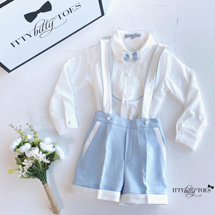 Mario Shorts Set (Baby Blue)
