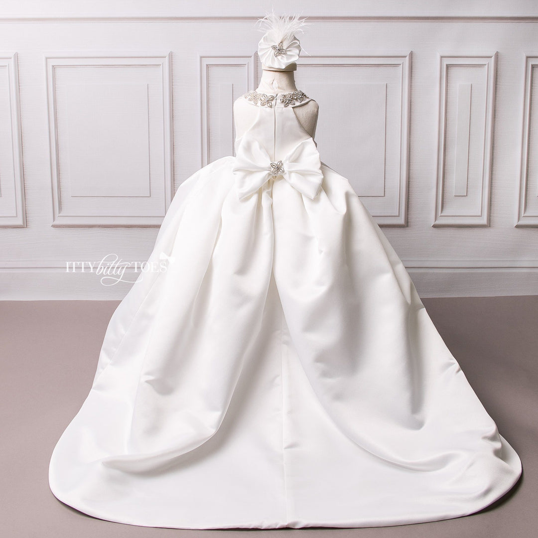 Mia Bella Gown (White) - Couture - Itty Bitty Toes