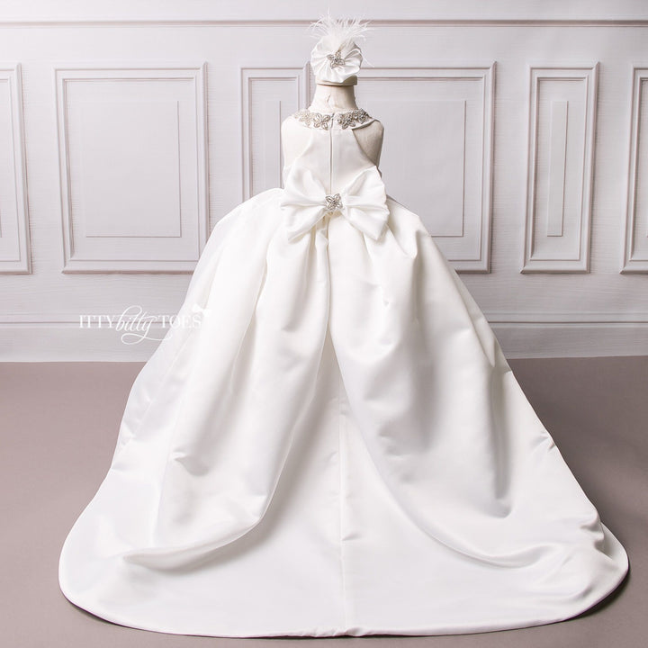 Mia Bella Gown (White) - Couture - Itty Bitty Toes