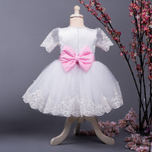 Princess Julia Dress [White & Pink]