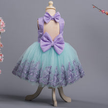 Princess Demi Dress (Teal & Purple)