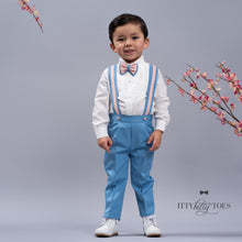 Christiano Suspenders Set (Blue & Pink)