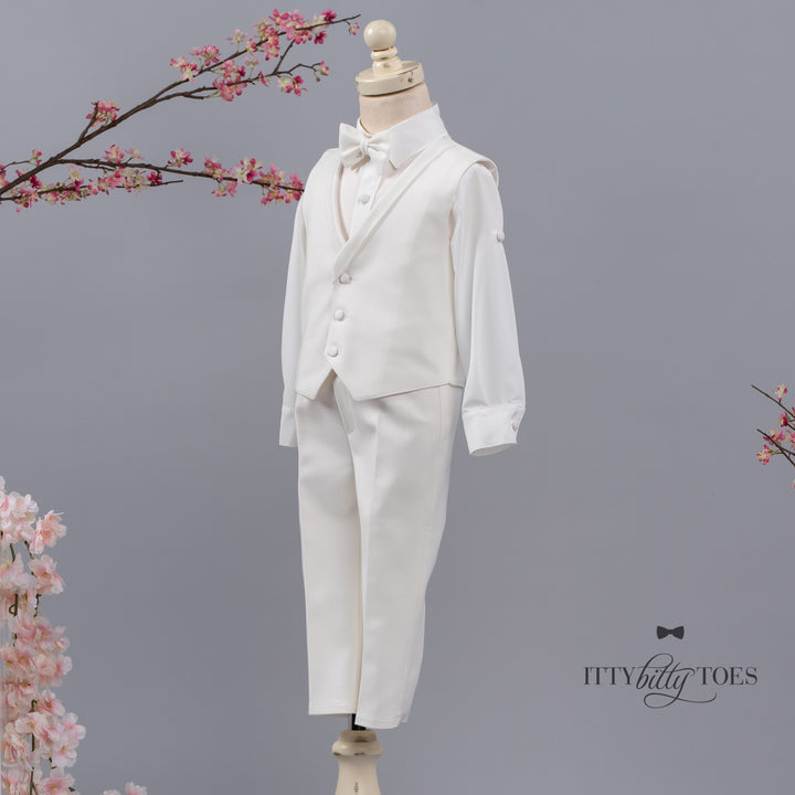 Liam Vest Set (White)