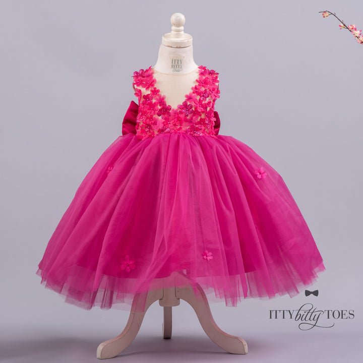 Stormi Dress (Fuchsia)