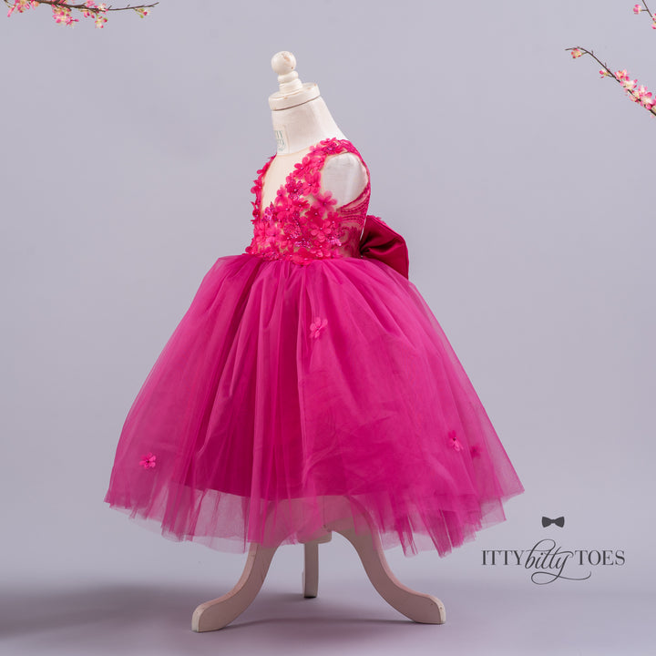 Stormi Dress (Fuchsia)