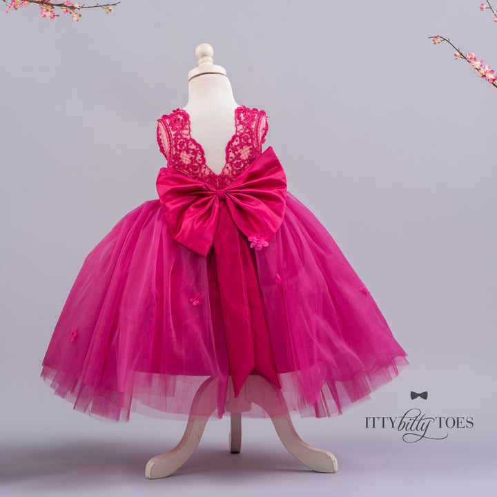 Stormi Dress (Fuchsia)